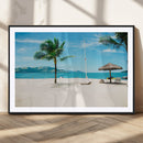 Tropical Beach Wall Art Canvas Print – Framed Palm Tree by MyGreatCanvas | Canvas Wall Art Prints | Photo Prints & Wall Decor