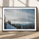 Snowy Mountains Wall Art Canvas Print – Framed Alpine by MyGreatCanvas | Canvas Wall Art Prints | Photo Prints & Wall Decor