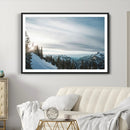 Snowy Mountain Wall Art Canvas Print – Frosty Peaks Alpine