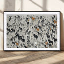 Wild Horse Stampede Wall Art Canvas Print – Monochrome by MyGreatCanvas | Canvas Wall Art Prints | Photo Prints & Wall Decor