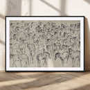 Wild Horse Stampede Wall Art Canvas Print – Monochrome by MyGreatCanvas | Canvas Wall Art Prints | Photo Prints & Wall Decor