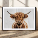 Scottish Highland Cow Canvas Print, Framed Highland Cow