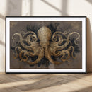 Octopus Wall Art Canvas Print – Black Gold Detailed by MyGreatCanvas | Canvas Wall Art Prints | Photo Prints & Wall Decor