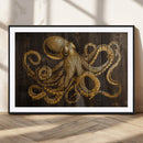 Octopus Wall Art Canvas Print – Wooden Art Sea Creature by MyGreatCanvas | Canvas Wall Art Prints | Photo Prints & Wall Decor