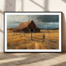 Golden Sunset Barn Wall Art Canvas Print, Rustic Autumn Farm by MyGreatCanvas | Canvas Wall Art Prints | Photo Prints & Wall Decor