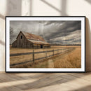 Rustic Farm Barn Wall Art Canvas Print, Stormy Sky Country by MyGreatCanvas | Canvas Wall Art Prints | Photo Prints & Wall Decor