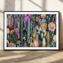 Colorful Desert Bloom Wall Art Canvas Print, Vibrant Cacti by MyGreatCanvas | Canvas Wall Art Prints | Photo Prints & Wall Decor