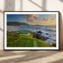 Coastal Golf Course Wall Art Canvas Print – Sunset with by MyGreatCanvas | Canvas Wall Art Prints | Photo Prints & Wall Decor