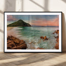 Stunning Coastal Landscape with Rocky Shore and Green Hills by MyGreatCanvas | Canvas Wall Art Prints | Photo Prints & Wall Decor