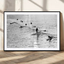 Black White Artistic Surfers Canvas, Black and White by MyGreatCanvas | Canvas Wall Art Prints | Photo Prints & Wall Decor