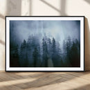 Foggy Pines Misty Forest Wall Art Print by MyGreatCanvas | Canvas Wall Art Prints | Photo Prints & Wall Decor