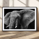 Big Elephant Close Up Wall Art Canvas Print