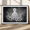 Black White Octopus Wall Art Canvas Print by MyGreatCanvas | Canvas Wall Art Prints | Photo Prints & Wall Decor