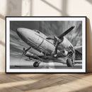Vintage Airplane on Runway Canvas Print by MyGreatCanvas | Canvas Wall Art Prints | Photo Prints & Wall Decor