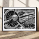 Vintage Antique Airplane Wall Art Canvas Print