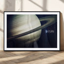 Framed Saturn Wall Art Canvas Print