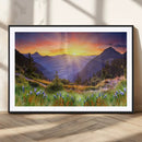 Mountain and Spring Wall Art Canvas Print