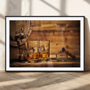 Rustic Whiskey and Barrel Canvas Print by MyGreatCanvas | Canvas Wall Art Prints | Photo Prints & Wall Decor