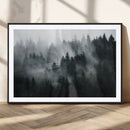 Foggy Forest Wall Art Canvas Print | 3 Panel Large Misty by MyGreatCanvas | Canvas Wall Art Prints | Photo Prints & Wall Decor