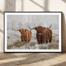 Longhorn Cattle Wall Art Canvas Print, Framed Farmhouse by MyGreatCanvas | Canvas Wall Art Prints | Photo Prints & Wall Decor