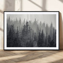 Misty Forest Canvas Wall Art – Monochrome Triptych Pine Tree by MyGreatCanvas | Canvas Wall Art Prints | Photo Prints & Wall Decor
