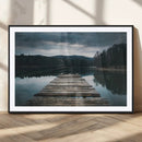 Wooden Bridge Near Lake Wall Art Canvas Print by MyGreatCanvas | Canvas Wall Art Prints | Photo Prints & Wall Decor