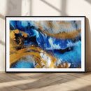 Blue Orange Marble Fluid Effect Canvas Wall Art Print by MyGreatCanvas | Canvas Wall Art Prints | Photo Prints & Wall Decor