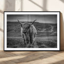 Fluffy Cattle Wall Art Print, Highland Cow Canvas, Framed by MyGreatCanvas | Canvas Wall Art Prints | Photo Prints & Wall Decor