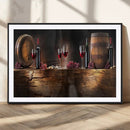 Wine and Barrels Wall Art Canvas Print by MyGreatCanvas | Canvas Wall Art Prints | Photo Prints & Wall Decor