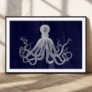 Blue Octopus Wall Art Canvas Print by MyGreatCanvas | Canvas Wall Art Prints | Photo Prints & Wall Decor