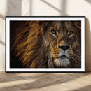 Mighty Lion Wall Art Canvas Print – Majestic Animal Portrait by MyGreatCanvas | Canvas Wall Art Prints | Photo Prints & Wall Decor