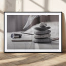 Burning Incense and Zen Stones Buddhism Wall Art, Zen Stones by MyGreatCanvas | Canvas Wall Art Prints | Photo Prints & Wall Decor