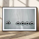 Newton's Cradle Wall Art Canvas Print, Framed Newton Cradle