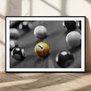 Wall Art Pool Table and Balls Canvas Print by MyGreatCanvas | Canvas Wall Art Prints | Photo Prints & Wall Decor