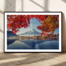 Mount Fuji Canvas Wall Art Japan Autumn Mountain Canvas