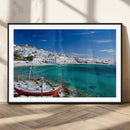 Santorini Wall Art Canvas Print