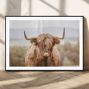 Scottish Serene Highland Cow Canvas Wall Art – Serene
