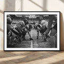 American Football Wall Art Canvas Print Framed Stadium Sport