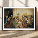 Last Supper Wall Art – Framed Jesus Painting Modern Biblical by MyGreatCanvas | Canvas Wall Art Prints | Photo Prints & Wall Decor