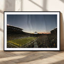 Oregon Ducks Football Team Print - Eugene Autzen Stadium
