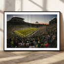 Oregon Stadium Canvas Wall Art - Captivating Game Day Scene