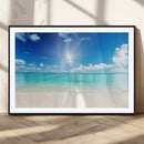 Blue Ocean Wall Art Canvas Print - Tranquil Ocean Paradise