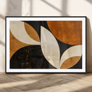 Geometric Abstract Wall Art Canvas Print, Mid Century Modern