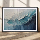 Ocean Wave Canvas Wall Art Print – Coastal Living Room Large