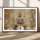 Buddha Wall Art Canvas Print, Buddha Meditation Room Decor,