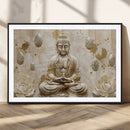 Serene Buddha Wall Art | Yoga Room Decor and Meditation Wall