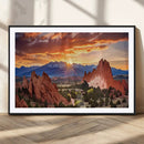 Rocky Mountains Sunset Wall Art Canvas Print – Ready to