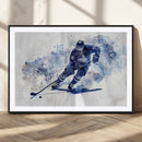 Hockey Player Wall Art Canvas Print - Sports-Inspired