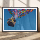 Carl Fredricksen, Up Movie Wall Art, Balloons Wall Art, Air