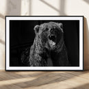 Bear Canvas Print | Wildlife Wall Art for Cabin Decor |